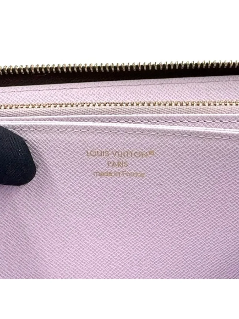 Louis Vuitton Zippy Wallet Monogram Leather Brown Round Gold